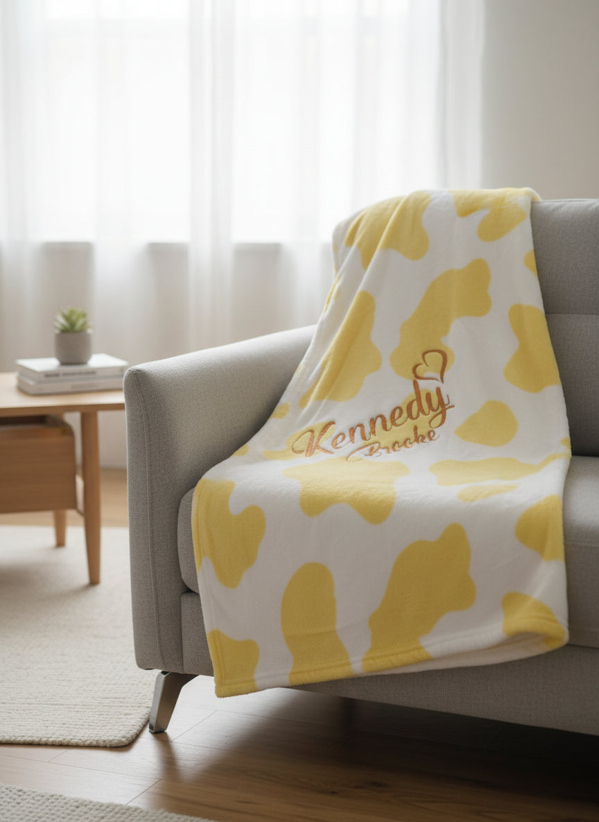Personalized Embroidered Blanket 50x60 (solid colors only)