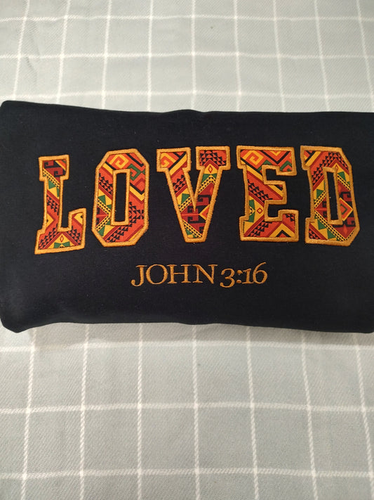 Sweatshirt -Loved Embroidered