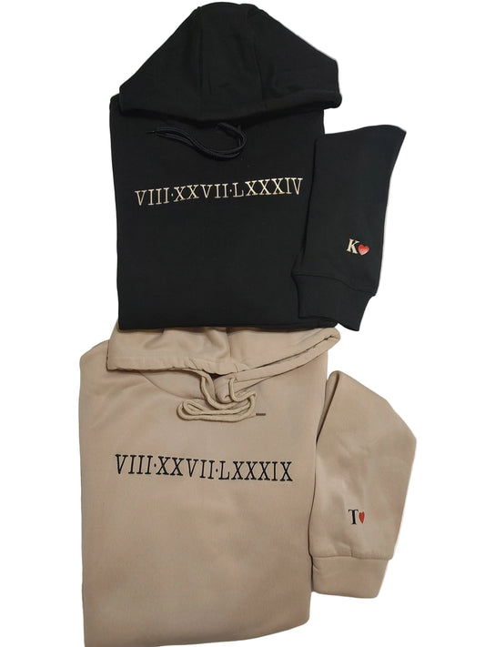 Sweatshirt-His and Hers(Roman numerals)