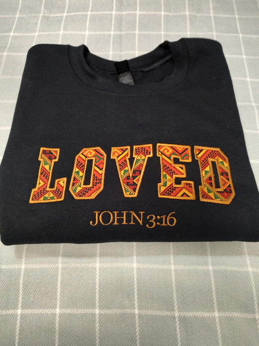 Sweatshirt -Loved Embroidered