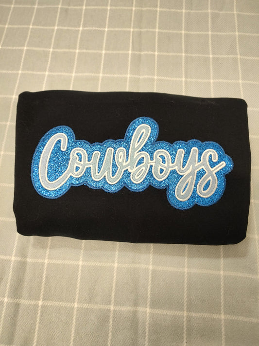 Sweatshirt -Cowboys glitter