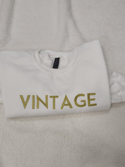 Sweatshirt- vintage- Embroidered