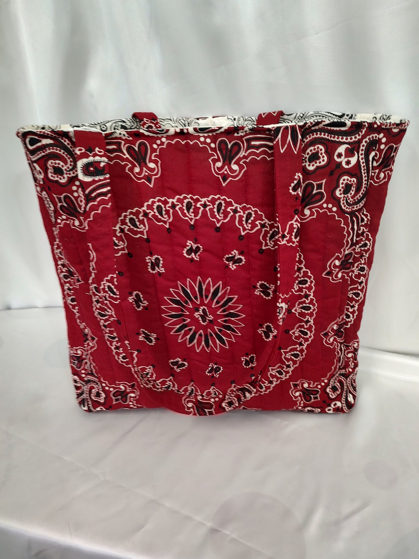 Bandana tote Bag-red
